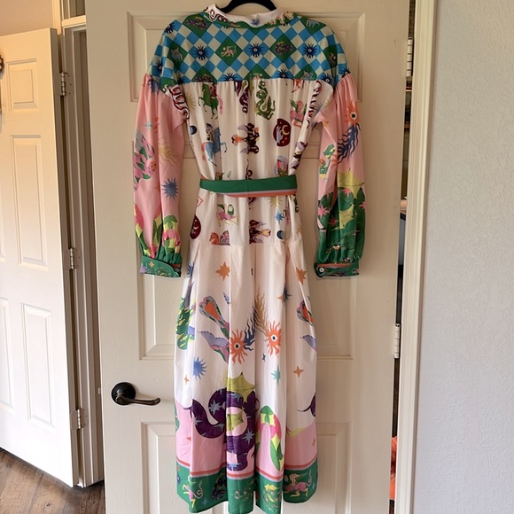 Boutique Long Sleeve Colorful Dress - Picture 2 of 4